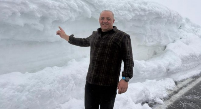 Kars - Erzurum kara yolu beyaza büründü